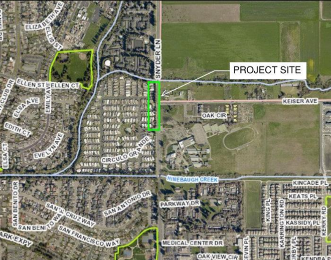 Snyder Lane and Keiser Avenue Traffic Signal Project Location Site
